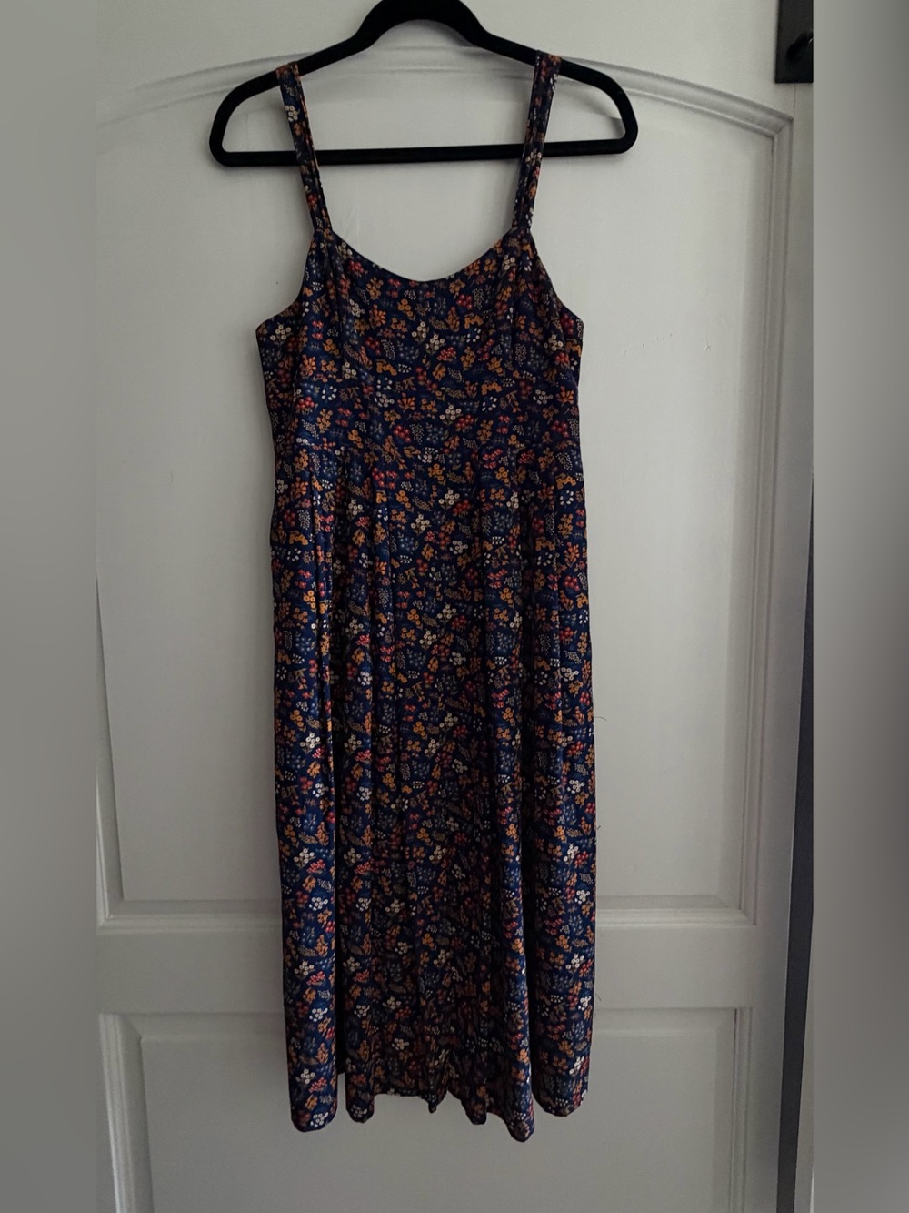 Madewell Women's Blue Floral Sundress midi